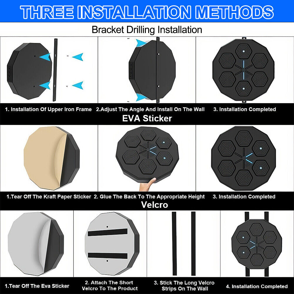 Wall-Mounted Electronic Music Boxing Machine